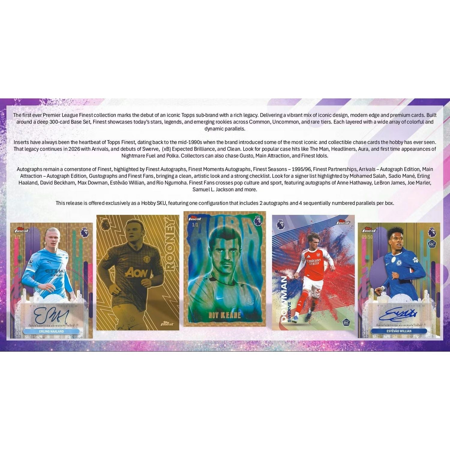 2026 Topps Finest Premier League EPL Soccer Hobby Box