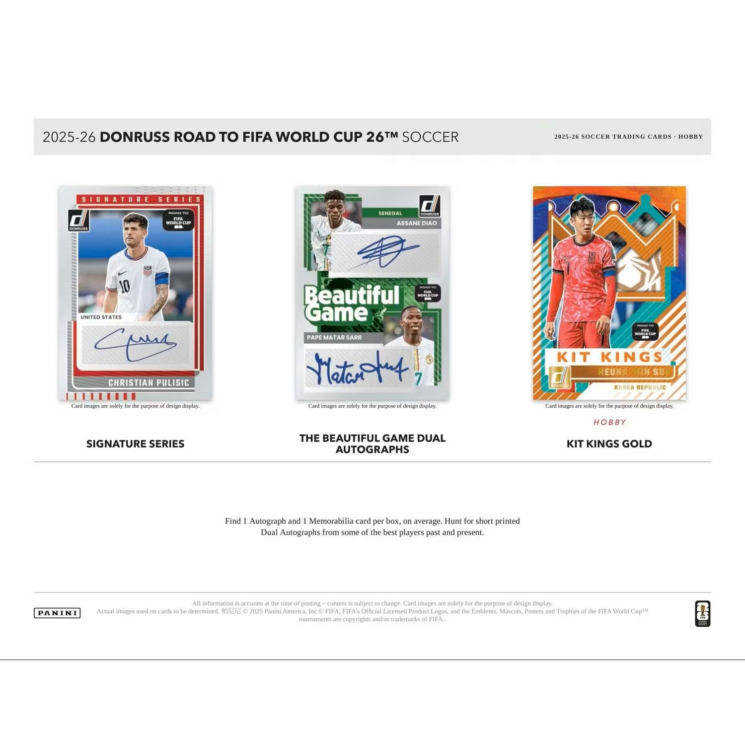 2025-26 Panini Donruss Road to FIFA World Cup Soccer Hobby Box