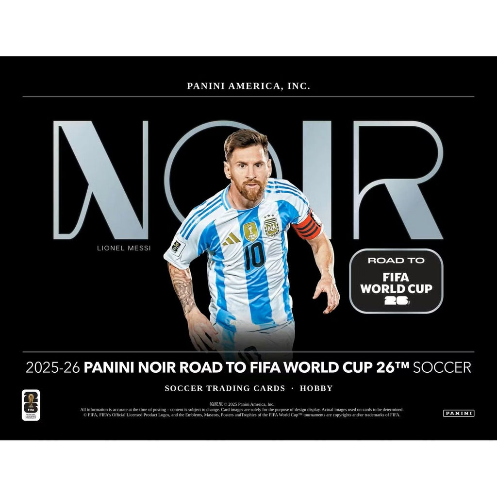 2025-26 Panini Noir Road to FIFA World Cup Soccer Hobby 3-Box Case