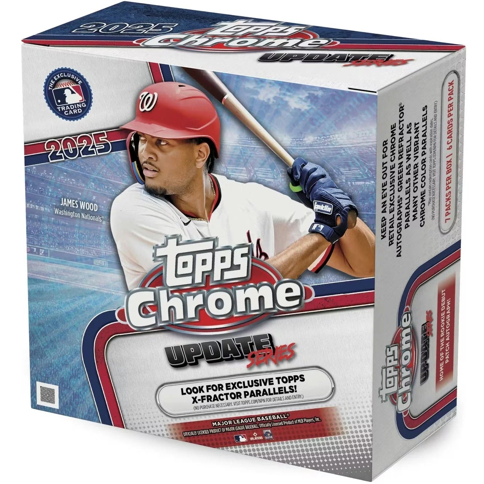 2025 Topps Chrome Update Series Baseball Mega Box (Topps X-Fractor Parallel Exclusive)