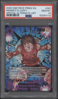 Monkey D Luffy One Piece Card Game PRB02 Special Alternate Art #061 PSA 10