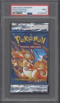 Base Set Pokemon Foil Charizard UK Booster Pack PSA 9 #1