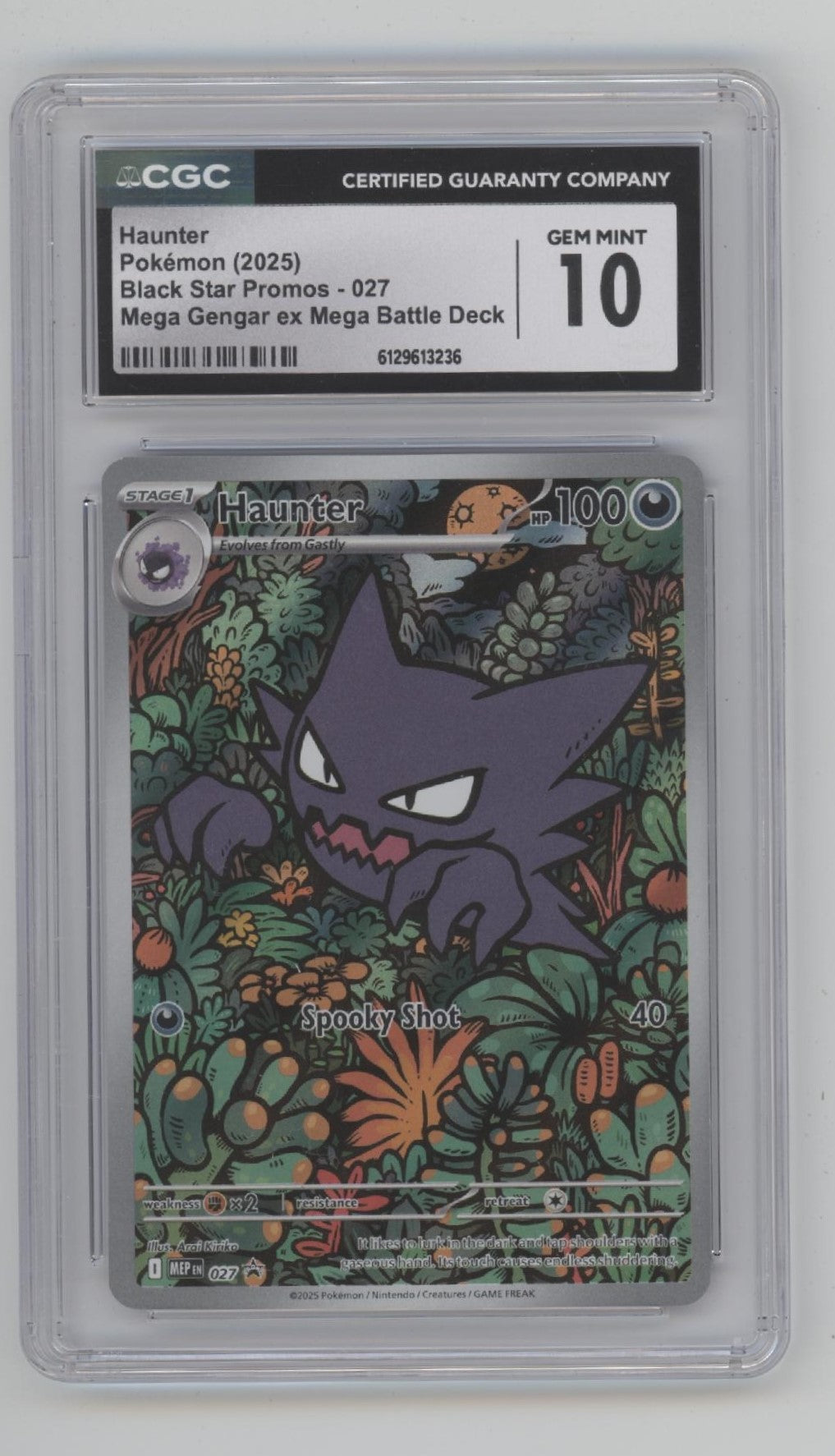 Haunter Pokemon Mega Gengar ex Mega Battle Deck Promo #027 CGC 10