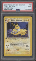 Light Jolteon Pokemon Neo Destiny 1st Edition #48 PSA 9