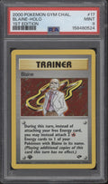 Blaine Pokemon Gym Challenge Holo 1st Edition #17 PSA 9