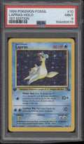 Lapras Pokemon Fossil Holo 1st Edition #10 PSA 9