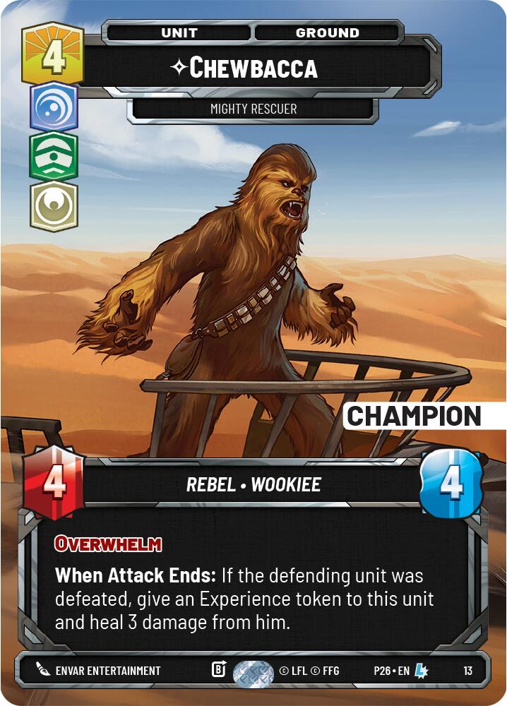 Chewbacca - Mighty Rescuer (13) (Champion) (13) [Organized Play Promos]