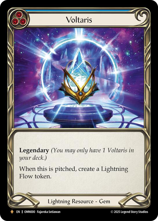 Voltaris (Blue) [OMN000] (Omens of the Third Age)  Cold Foil