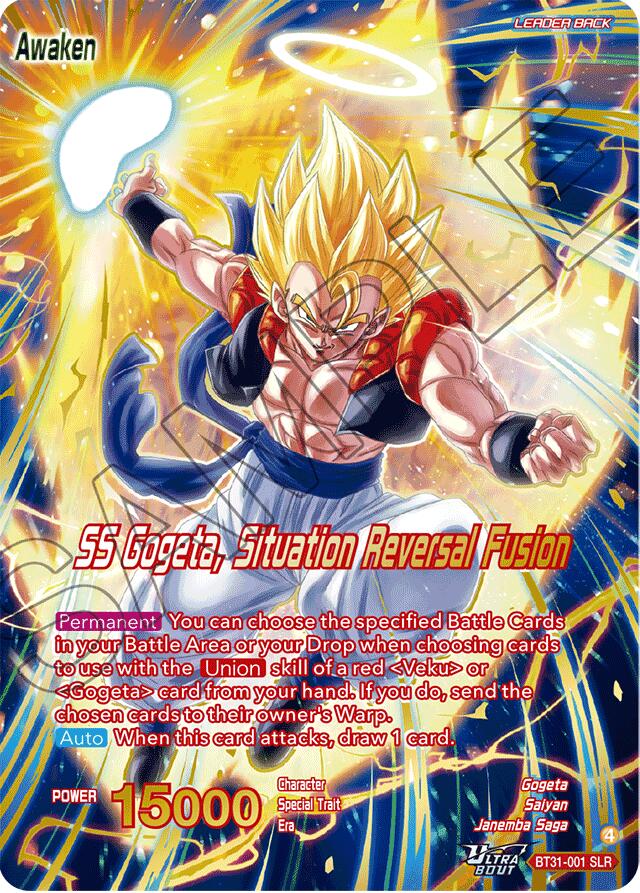 Son Goku & Vegeta // SS Gogeta, Situation Reversal Fusion (SLR) (BT31-001) [Impact Beyond Dimensions]