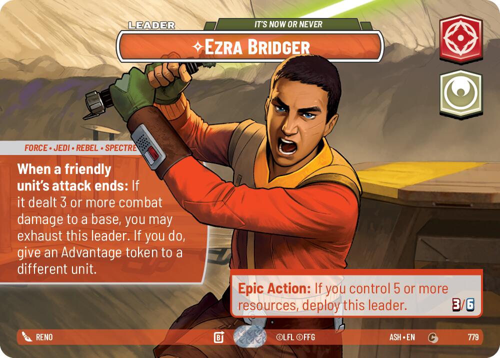 Ezra Bridger - It's Now or Never (779) (Showcase) (779) [Ashes of the Empire]