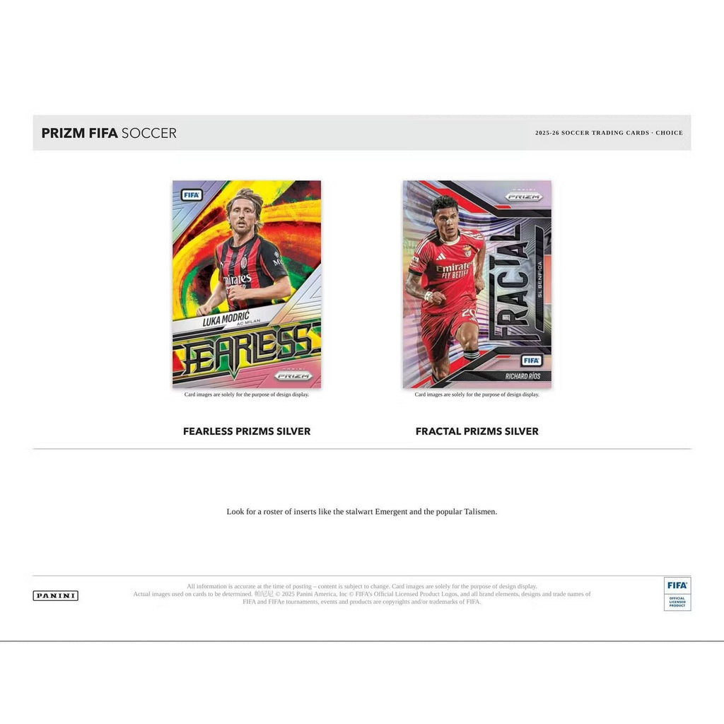 2025-26 Panini Prizm FIFA Soccer Choice Box