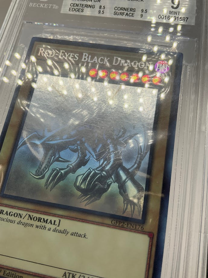Red-Eyes Black Dragon Yu-Gi-Oh! Ghosts From the Past 2nd Haunting 1st Ed BGS 9