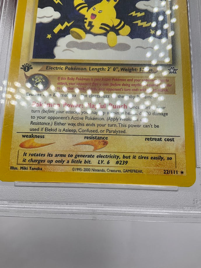 Elekid Pokemon Neo Genesis 1st Edition #22 PSA 10