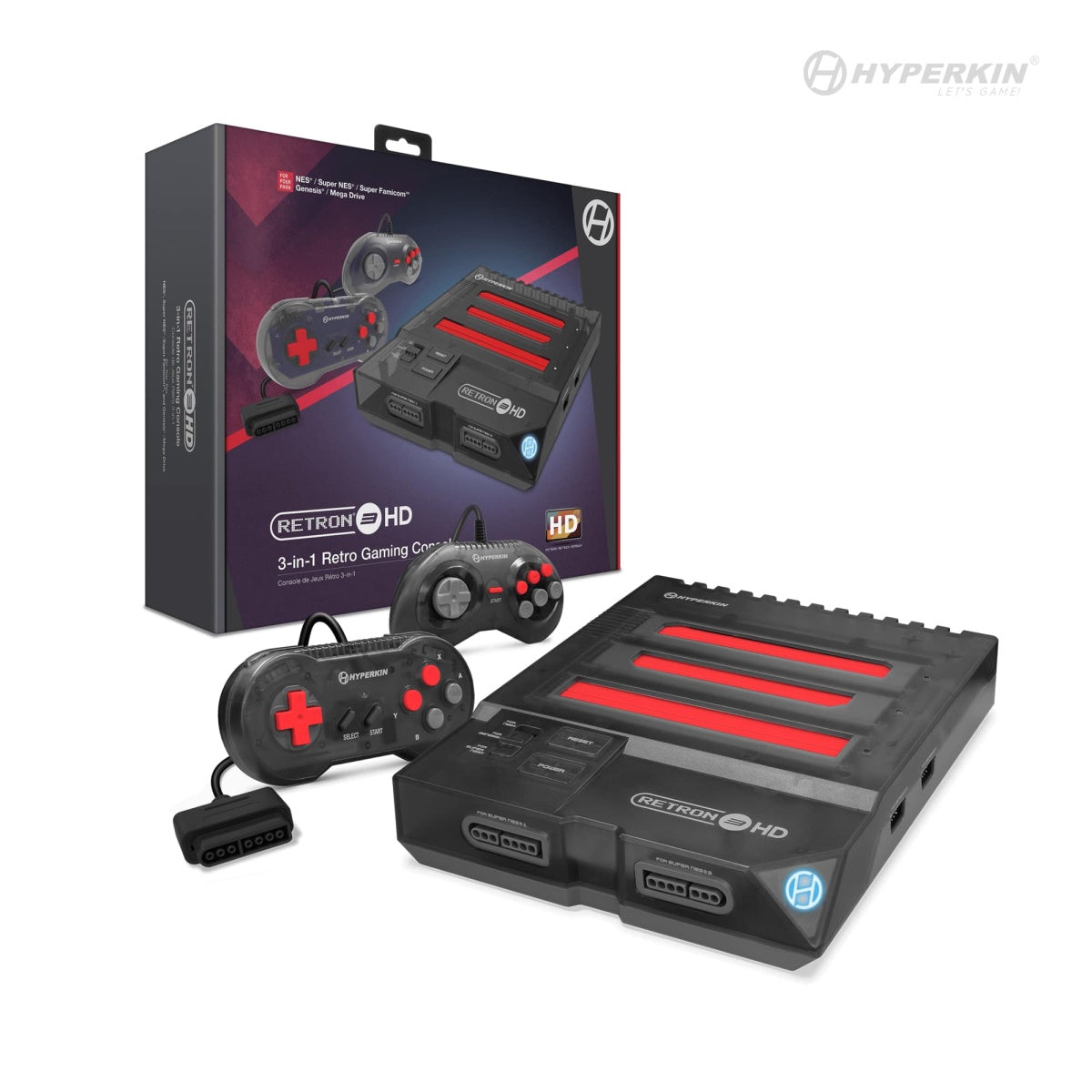 RetroN 3 HD 3-in-1 Retro Gaming Console (Space Black)