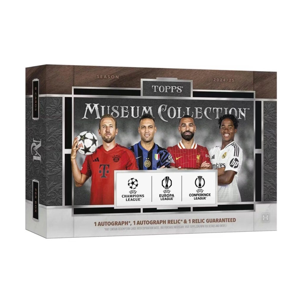 (Local Pick-Up Only) 2024-25 Topps Museum Collection UEFA Club Competitions Cards Soccer Hobby Box (8 Cards)