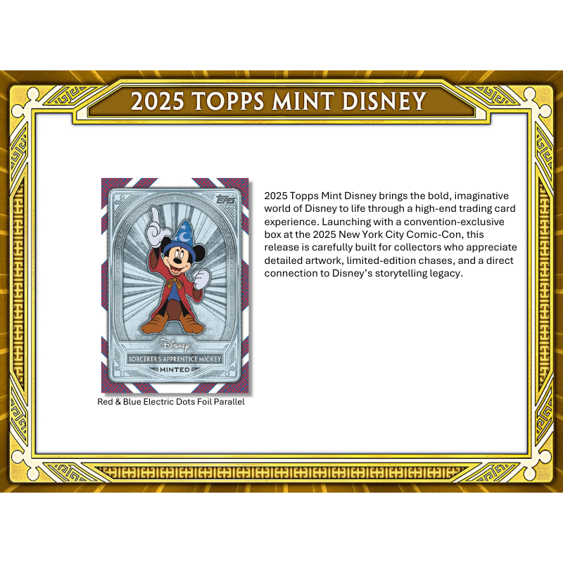 2025 Topps Disney Mint Hobby Box