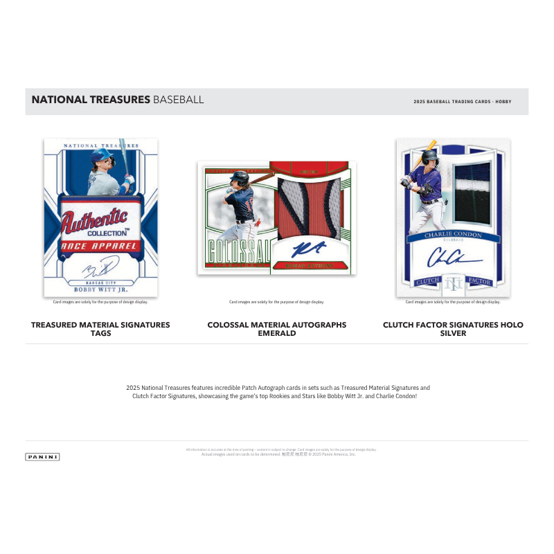 2025 Panini National Treasures Baseball Hobby Box