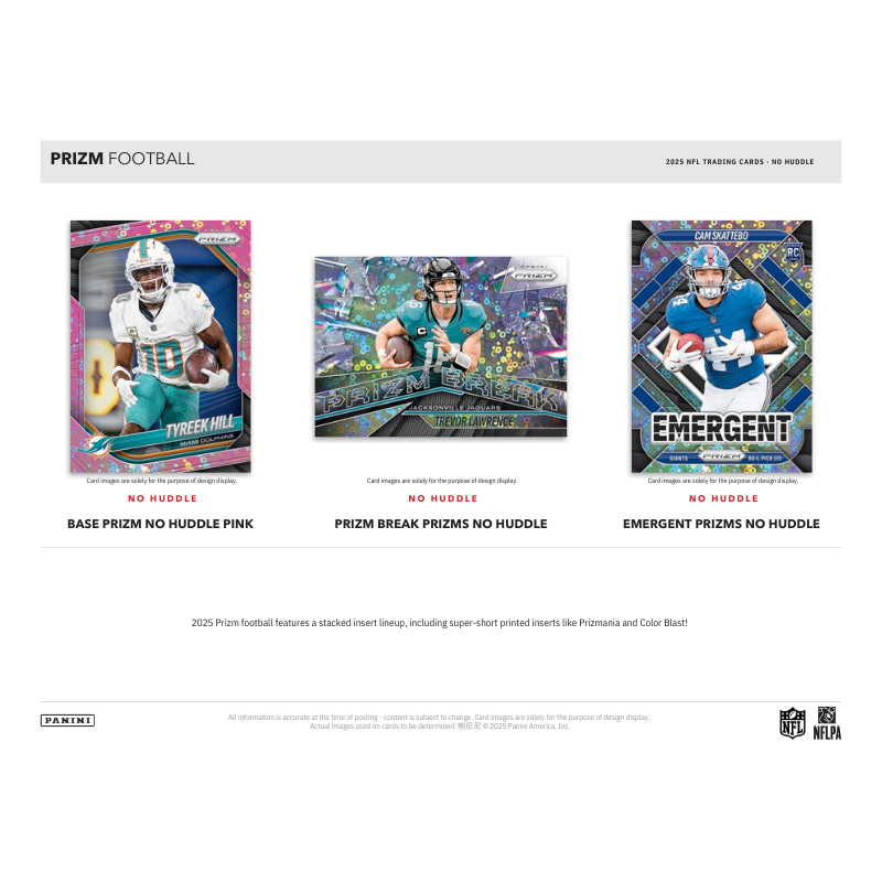 2025 Panini Prizm Football No Huddle 20 Box Case