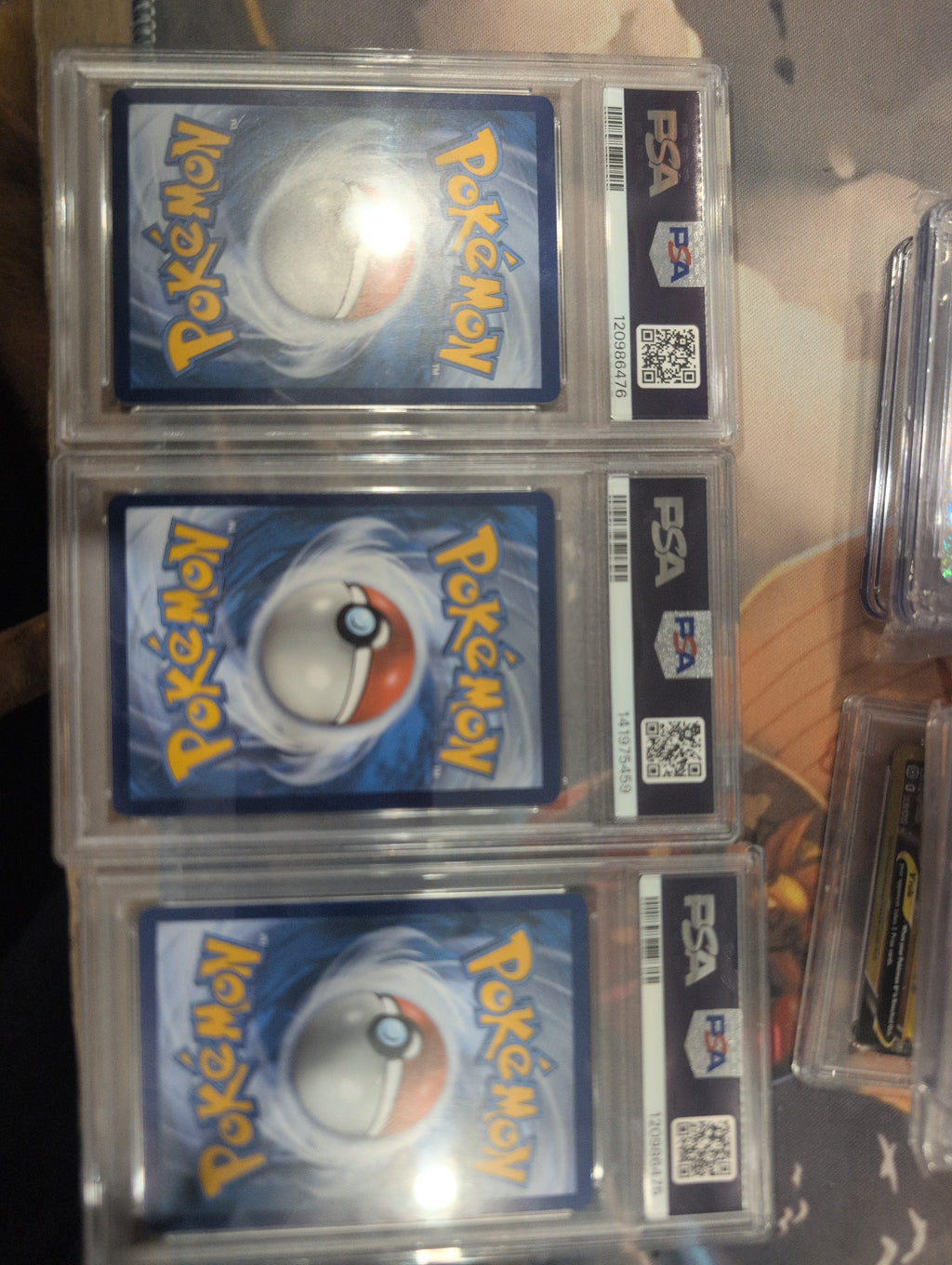 Pokemon: PSA 10 Radiant Charizard, Blastoise & Venusaur Pokemon GO Trio