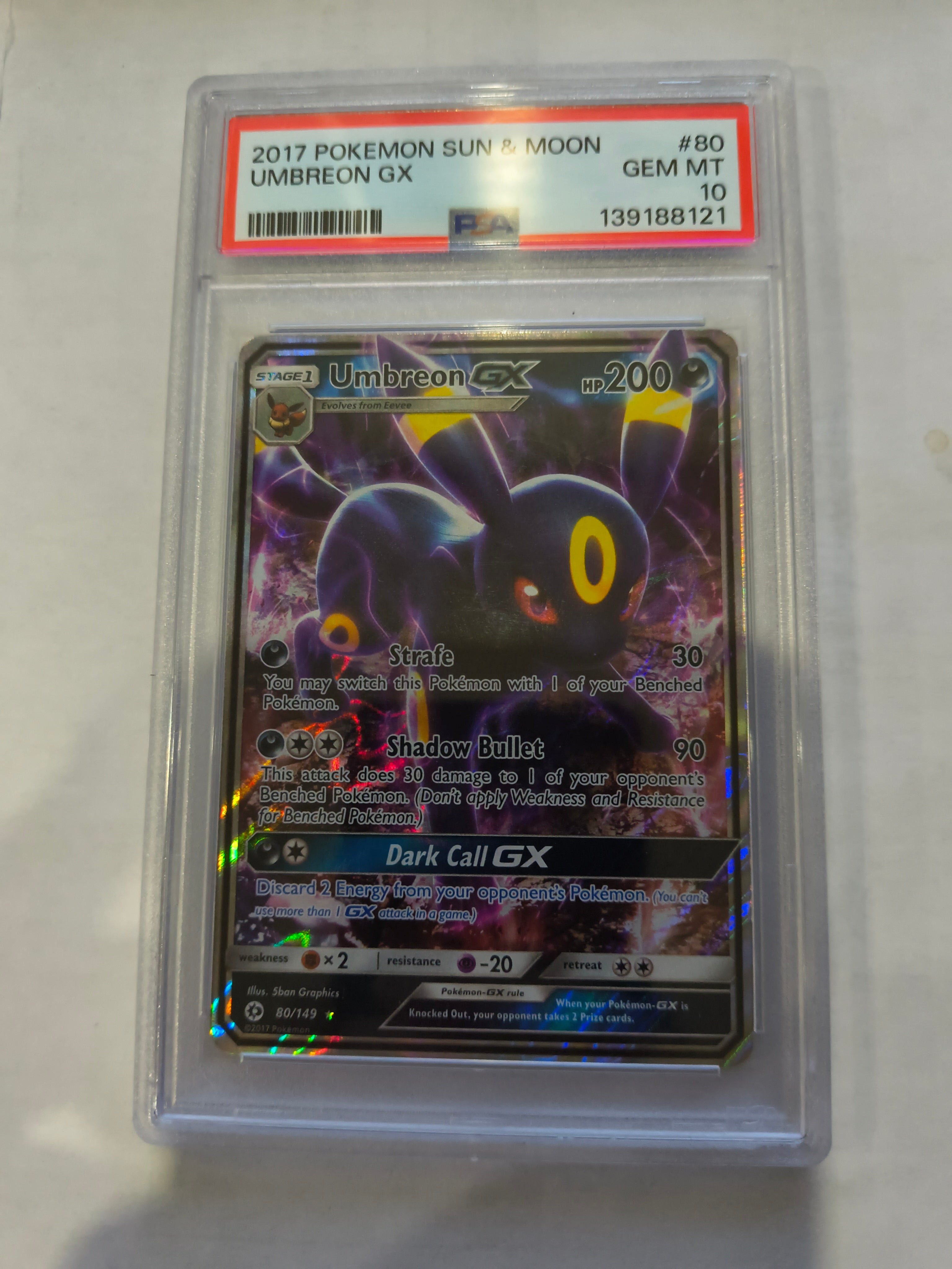 Pokemon: PSA 10 Umbreon GX