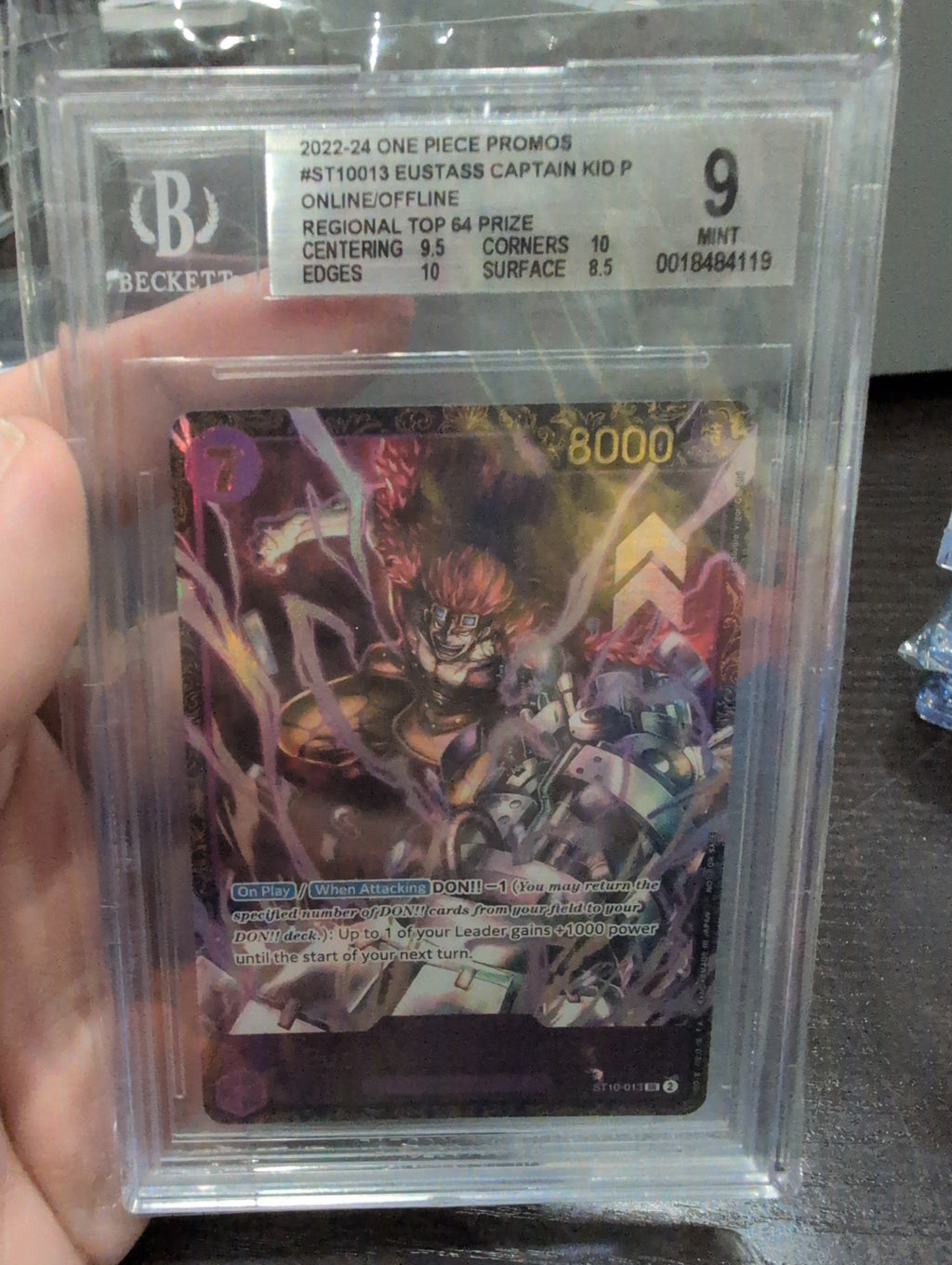 One Piece: Beckett 9 Eustass Captain Kid Regional Top Cut Prize